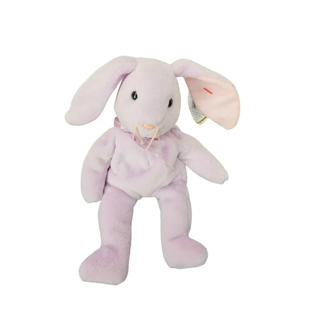 TY Beanie Baby - FLOPPITY the‎ Purple Bunny